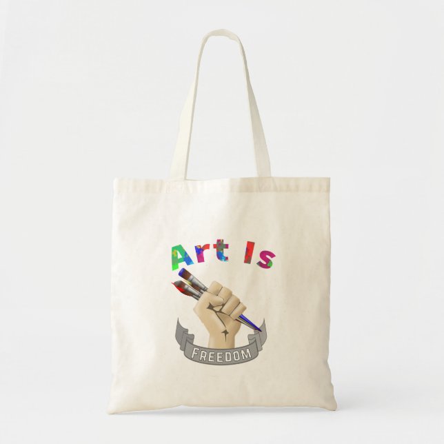 Bolsa Tote Pintor De Artistas Da Arte É A Liberdade (Frente)