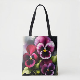 Bolsa Tote pintura a aquarela bonito maroon daek vermelha pan