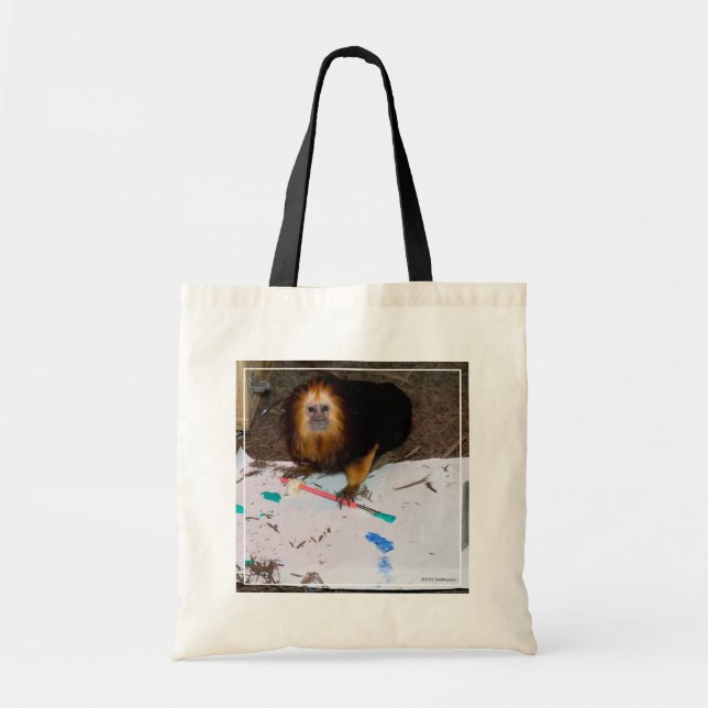 Bolsa Tote Pintura a ouro de Leão-Leão (Frente)