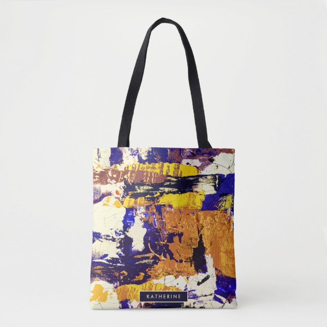 Bolsa Tote pintura abstrato (Frente)