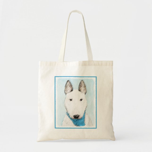 Bolsa Tote Pintura Bull Terrier - Arte Cachorro Original Boni (Frente)