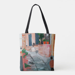 Bolsa Tote Pintura Calle Del San Miguel por Alfred Fox