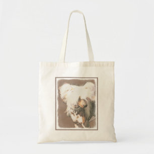 Bolsa Tote Pintura Chinesa Sem Cabelo Penteada Original Dog A