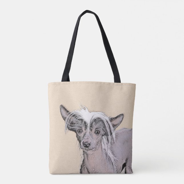 Bolsa Tote Pintura Chinesa Sem Penteado Pintura Original De C (Verso)