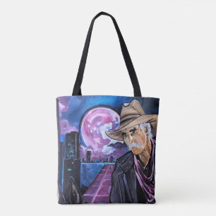 Bolsa Tote Pintura da Lua Neon por Alfred Fox