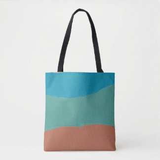 Bolsa Tote Pintura de abstrato em laranja e preto