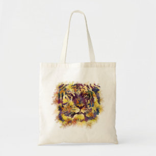 Bolsa Tote pintura de abstrato Lion