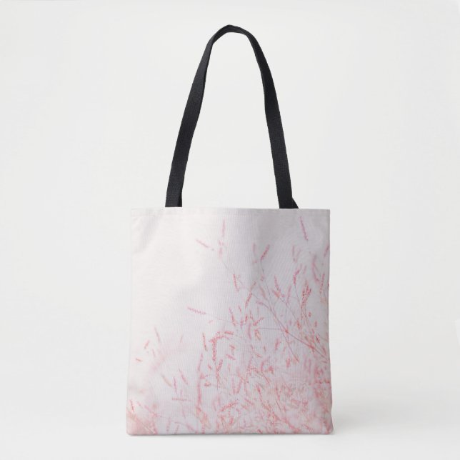BOLSA TOTE PINTURA DE ABSTRATO VERMELHO E BRANCO (Frente)