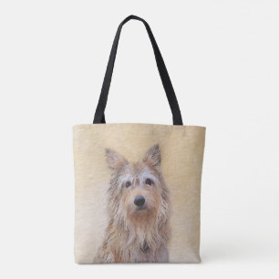 Bolsa Tote Pintura de Berger Picard - Arte de Cão Original B