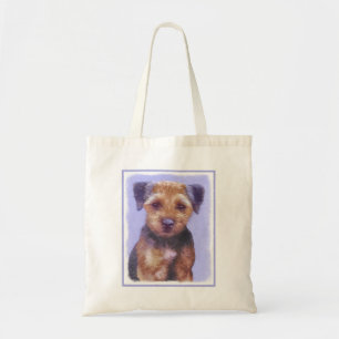 Bolsa Tote Pintura de Borda Terrier - Arte de Cachorro Origin