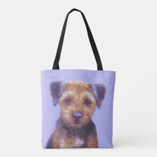 Bolsa Tote Pintura de Borda Terrier - Arte de Cachorro Origin