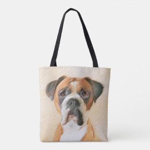 Bolsa Tote Pintura De Cachorro Descortada Arte Animal Origina