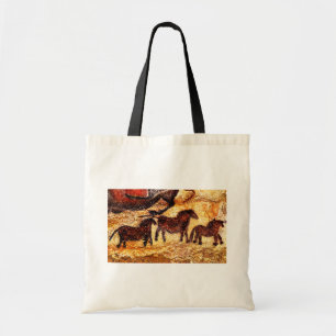 Bolsa Tote Pintura de caverna dos cavalos de Lascaux