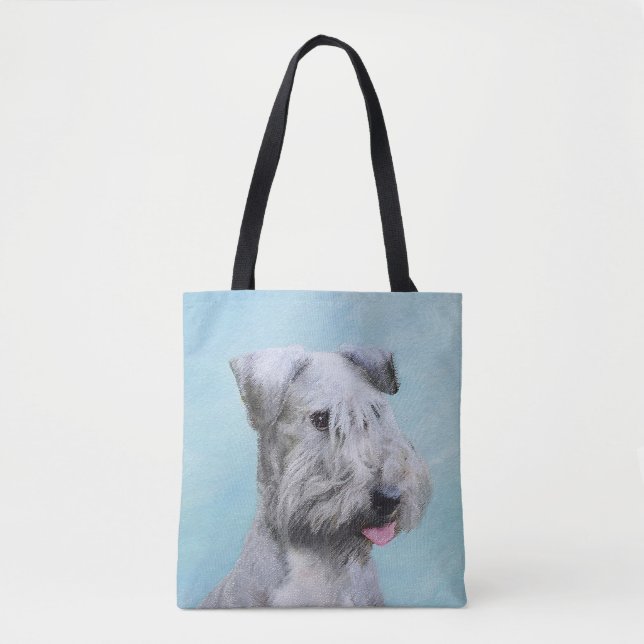 Bolsa Tote Pintura de Cesky Terrier - Arte de Cachorro Origin (Frente)