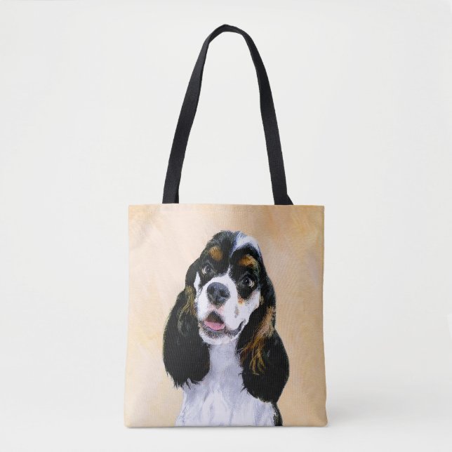 Bolsa Tote Pintura De Cocker Spaniel (Participante) - Arte De (Frente)