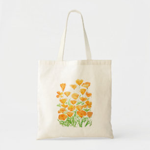 Bolsa Tote pintura de cor d'água laranja da Califórnia