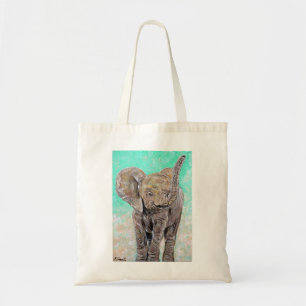 Bolsa Tote Pintura de Elefante para Bebês