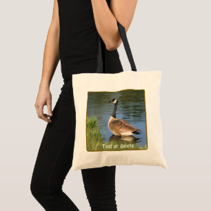 Bolsa Tote Pintura de ganso do Canadá personalizada