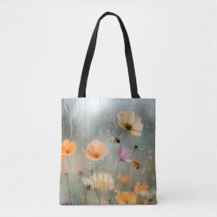 Bolsa Tote Pintura de Jardim de Flores Silvestres Sonhador pe
