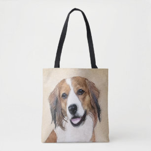 Bolsa Tote Pintura de Nederlandse Kooikerhondje - Arte Canina
