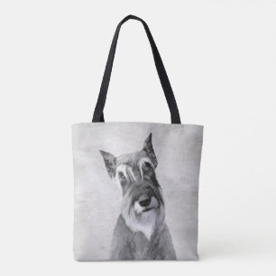 Bolsa Tote Pintura de Schnauzer (Giant) - Arte Canina