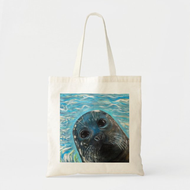 Bolsa Tote Pintura de Selo Pop Up (Frente)