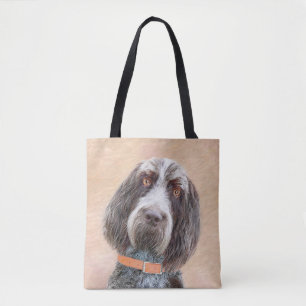 Bolsa Tote Pintura de Spinone Italiano - Arte de Cachorro Ori