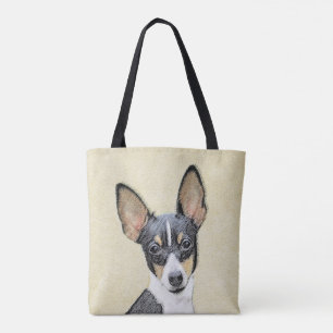 Bolsa Tote Pintura de Toy Fox Terrier - Arte de Cachorro Orig