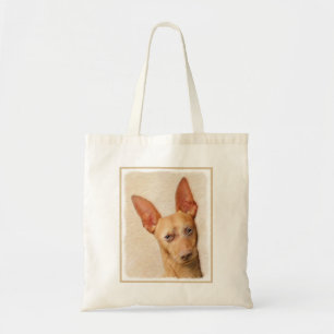 Bolsa Tote Pintura do Cirneco dell’Etna - Arte Cão Origina
