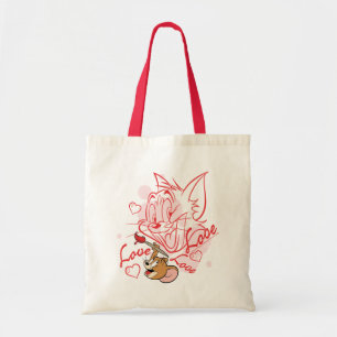 Bolsa Tote Pintura do Namorados Tom & Jerry