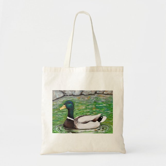 Bolsa Tote Pintura do Sr. Pato Mallard (Frente)