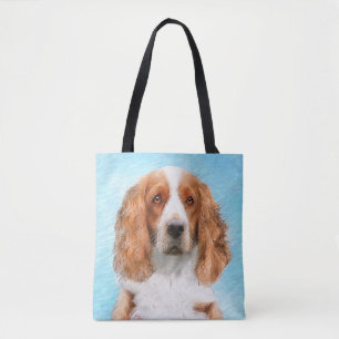 Bolsa Tote Pintura do Welsh Springer Spaniel - Arte Original