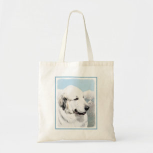 Bolsa Tote Pintura dos Pirenéus Excelentes - Arte de Cão Or