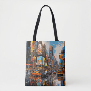 Bolsa Tote Pintura em abstrato Urban City Street