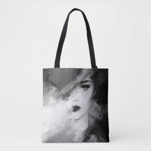 Bolsa Tote Pintura em acrílico de abstrato Fashion