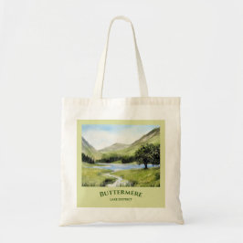 Bolsa Tote Pintura em Aquarela do Lago Buttermere, Cumbria