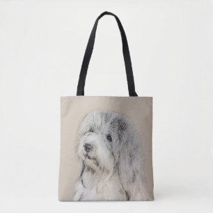 Bolsa Tote Pintura em Havanês (Dourada Sable) - Arte original
