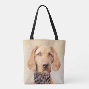 Bolsa Tote Pintura em Vizsla com Cabelo Frio - Arte Cachorra 