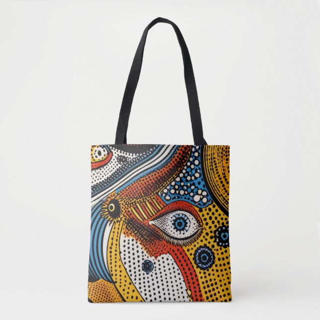 Bolsa Tote Pintura Explosiva da Pop Art (Frente)