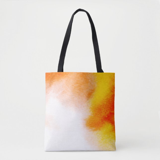 Bolsa Tote pintura fluida de luxo abstrato a aquarela (Frente)