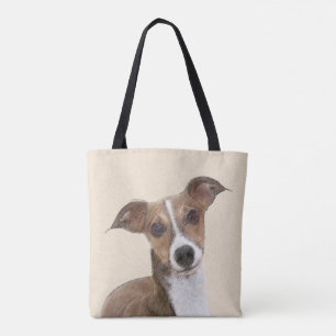 Bolsa Tote Pintura italiana em greyhound - Arte canina origin