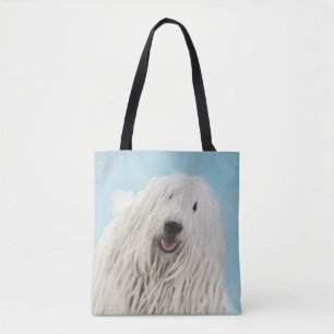 Bolsa Tote Pintura Komondor - Arte Cachorra Original