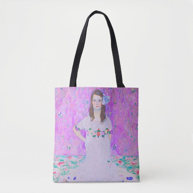 Bolsa Tote Pintura Mäda Primavesi de Gustav Klimt (Frente)