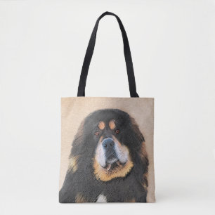 Bolsa Tote Pintura Mastiff Tibetana - Arte Canina Original