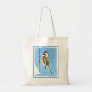 Bolsa Tote Pintura no alimentador - Arte de pássaro original