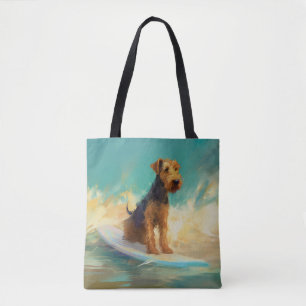 Bolsa Tote Pintura para surfar na praia de Airedale