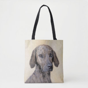 Bolsa Tote Pintura Plott - Arte Original de Cachorro Fofo
