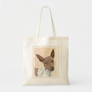 Bolsa Tote Pintura Terrier sem cabelos americana - Arte canin