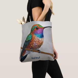 Bolsa Tote Pintura Vibrante do Beija-flor de Allen