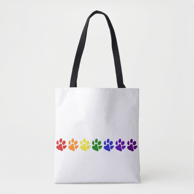Bolsa Tote Pinturas do arco-íris (Frente)